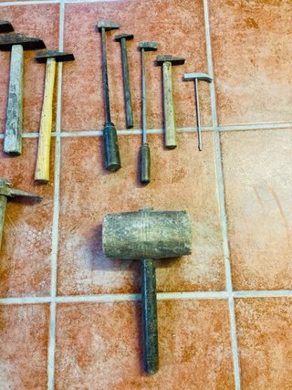 Martillos y Mazo Madera Antiguos Hacha azada
