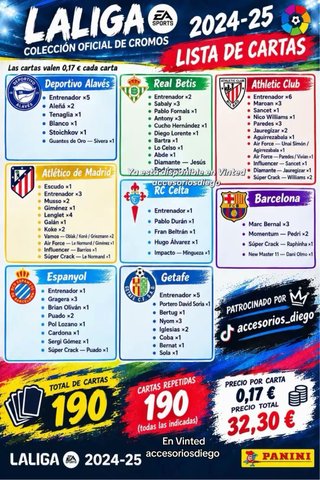 Cartas LaLiga EA SPORTS 24-25