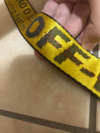Cintura Off-White Gialla