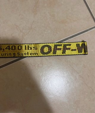 Cintura Off-White Gialla