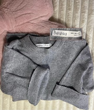 Jersey gris punto atemporal