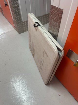2 Mesa Plegable Blanco