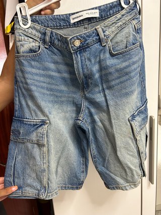 Bermudas vaqueras cargo Bershka