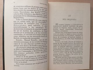 No niego nada. Memorias de Espartaco Santoni.