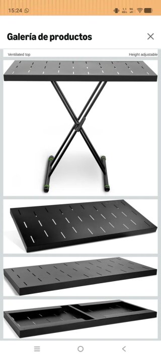 Mesa DJ Plegable Ajustable Como nueva