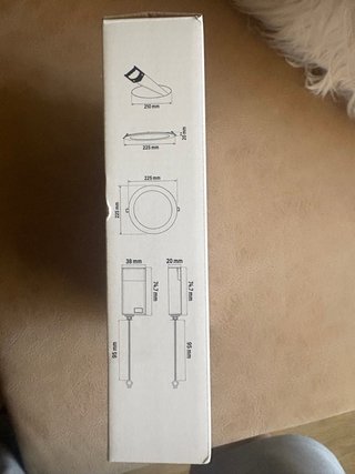 Luz LED Redonda Empotrable