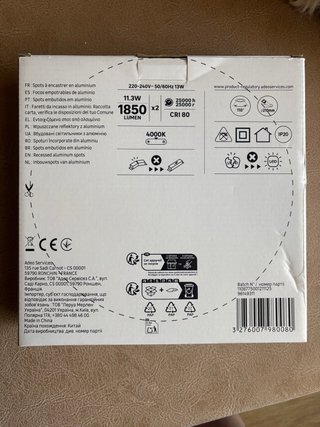 Luz LED Redonda Empotrable