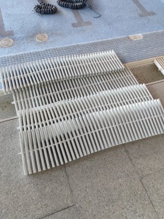 Rejilla de piscina blanca 245mm