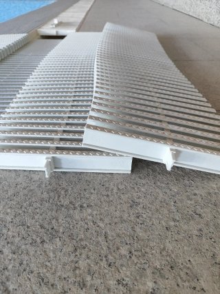 Rejilla de piscina blanca 245mm