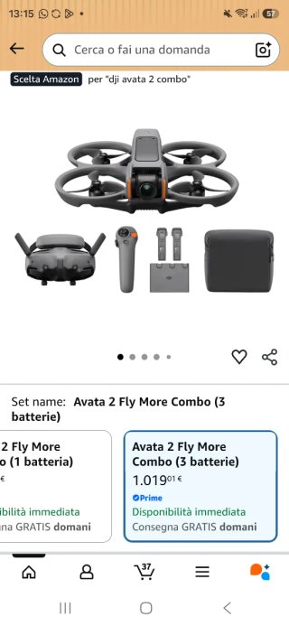 DJI Avata 2 Combo 3 Batterie Borsa Filtri ND
