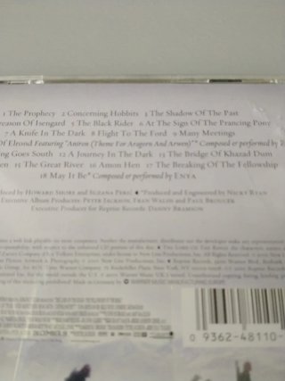 CD  BSO El Señor de los Anillos