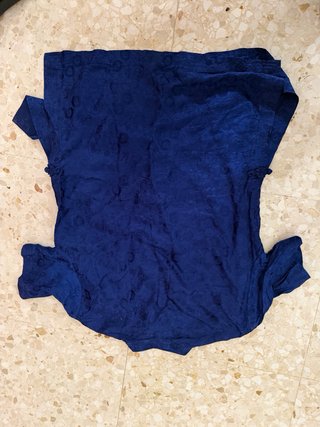 Camisa azul con botones