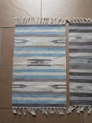 Tappeti Kilim Beige e Blu