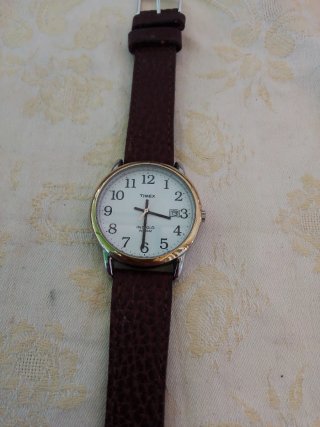 Orologio Timex Uomo Pelle Marrone Oro