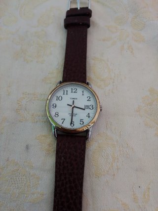Orologio Timex Uomo Pelle Marrone Oro