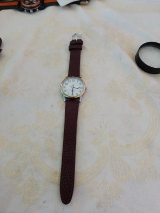 Orologio Timex Uomo Pelle Marrone Oro