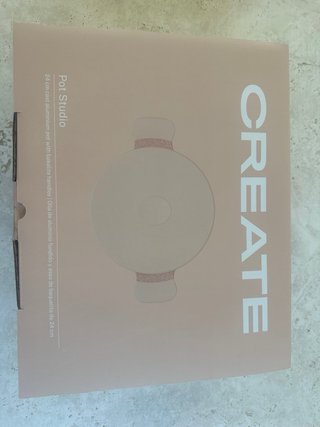 Olla CREATE aluminio fundido beige