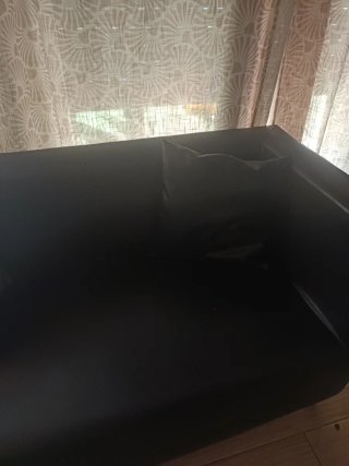 Divano in pelle nero