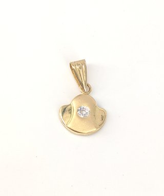 Colgante de Oro de 18K, 0.4 g.