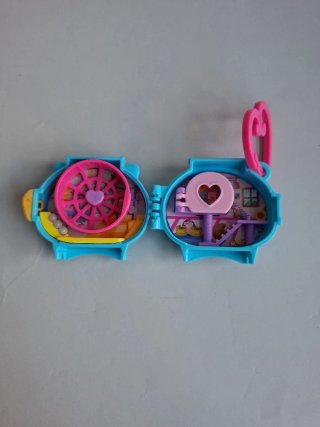 Polly Pocket Mini Cofre Erizo Azul