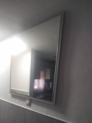 Espejo grande madera gris