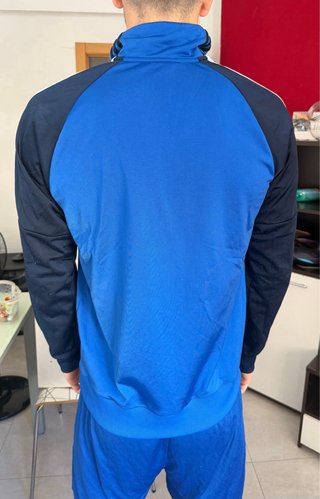 Sudadera Adidas Azul con Rayas Blancas