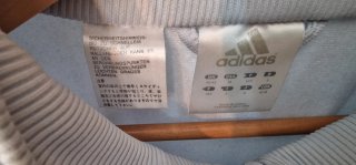 Chaqueta Adidas Vintage Gris y Azul Talla L