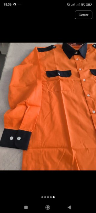 Camisa de trabajo WORKING naranja