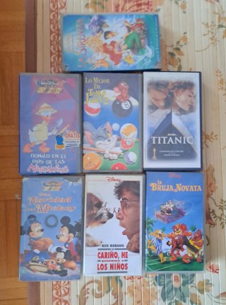 Lote 7 Películas VHS Disney Clásicos Español