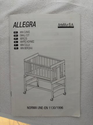 Cuna Baby Love Allegra 5 en 1 blanca