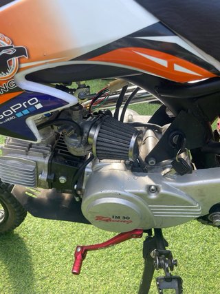 Pitbike Motocross MZ 125cc Naranja/Blanco