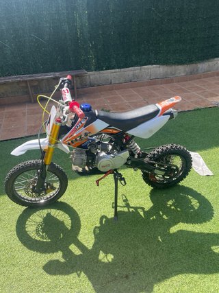 Pitbike Motocross MZ 125cc Naranja/Blanco