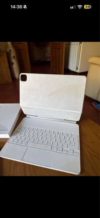 Magic Keyboard Apple Prata/Branco