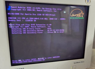 Ordenador Pentium III Windows 98 Sound Blaster