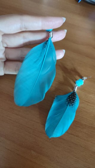 Orecchini piuma