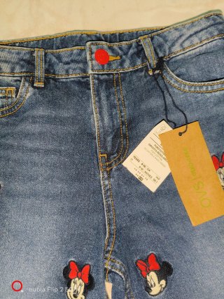 Jeans bambina Mickey Mouse 9/10 anni