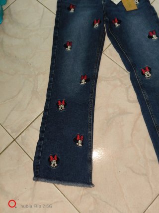Jeans bambina Mickey Mouse 9/10 anni