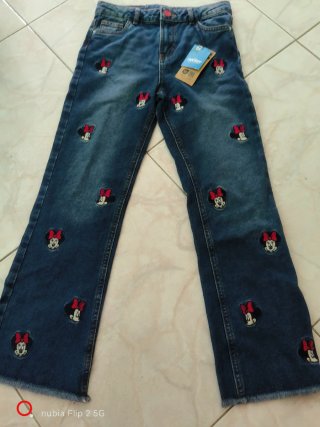 Jeans bambina Mickey Mouse 9/10 anni