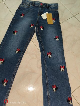 Jeans bambina Mickey Mouse 9/10 anni