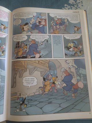 Libro de Pinotxo de Disney. - Edición bilingue