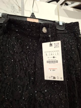 Conjunto Zara Blusa y Pantalón Brillos