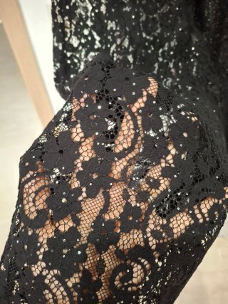 Conjunto Zara Blusa y Pantalón Brillos