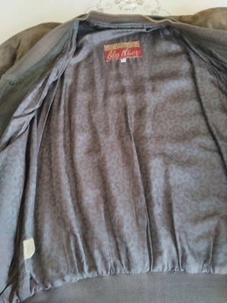 Chaqueta bomber piel hombre talla 54