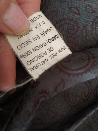 Chaqueta bomber piel hombre talla 54
