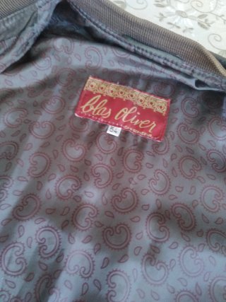 Chaqueta bomber piel hombre talla 54