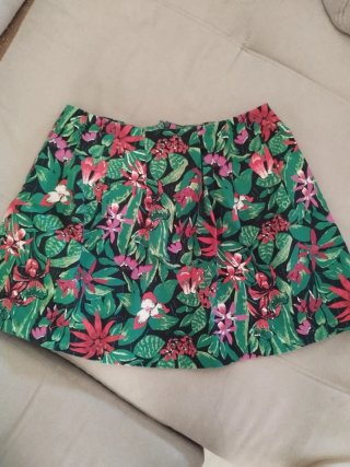 Falda niña estampado floral