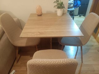 Mesa comedor plegable madera