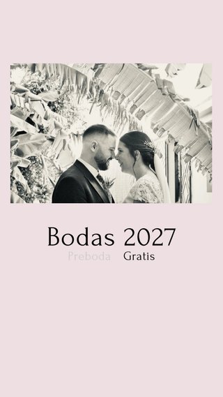 Bodas 2027 Oferta de Promoción