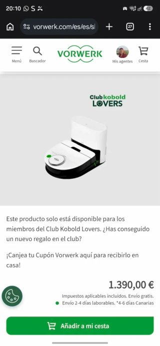 Aspirador Vorwerk VR7