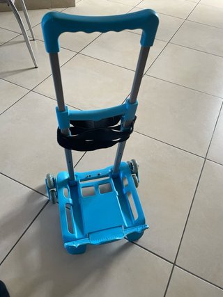 Carrello porta zaino blu